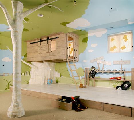 Hoe kan ik een oceaan thema slaapkamer te maken voor kinderen. Alles moet beginnen met de muren.