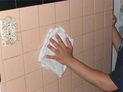 Hoe opvallende wandtegel schoon te maken. Verwijder al het stof uit je muur.